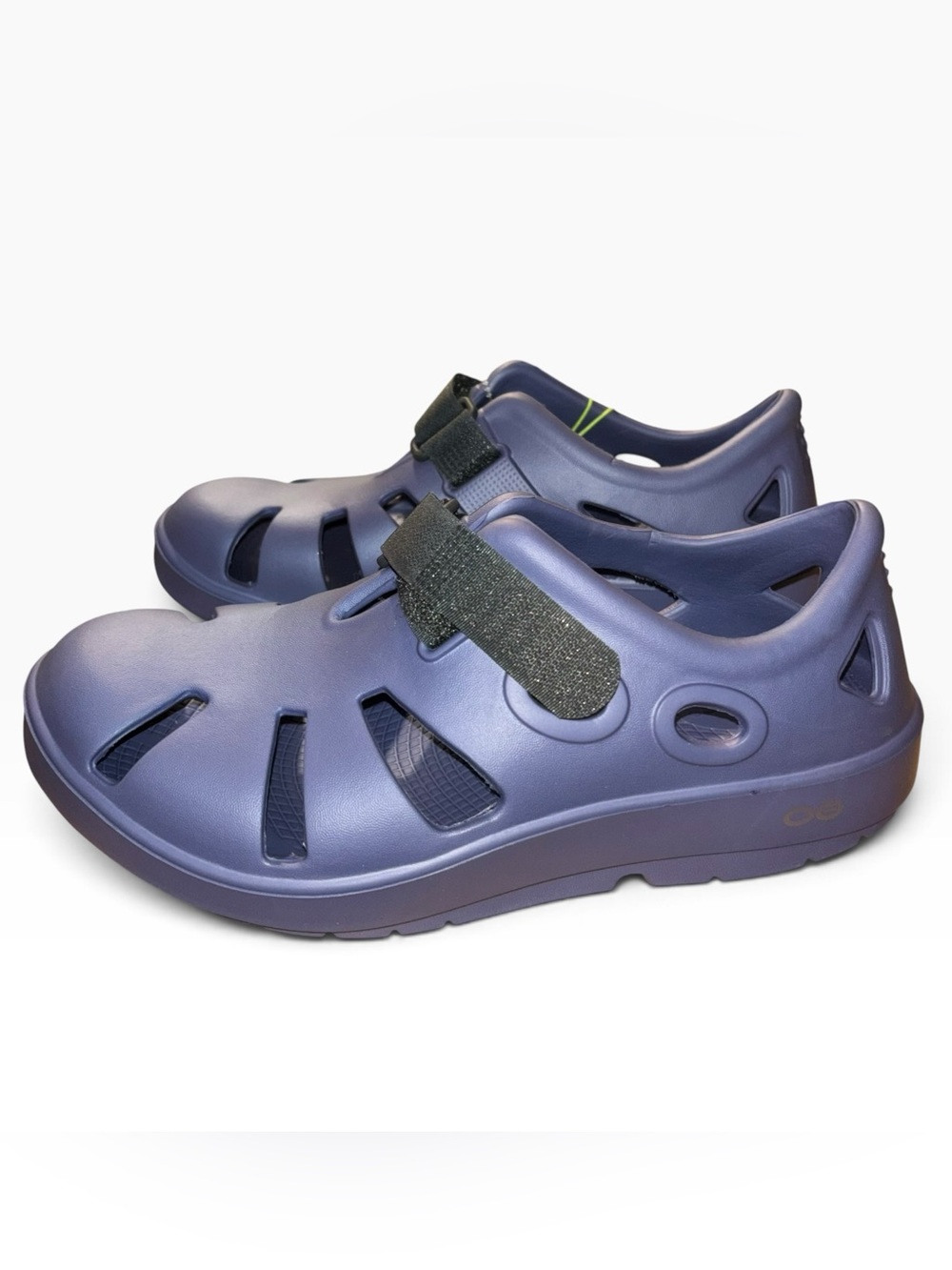 OOFOS Oocandoo Recovery Sandal Mens Size 7 Womens Size 9 Water Drop Purple
